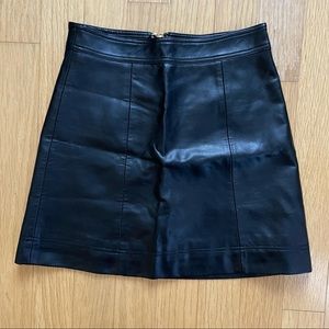 J. Crew faux leather skirt